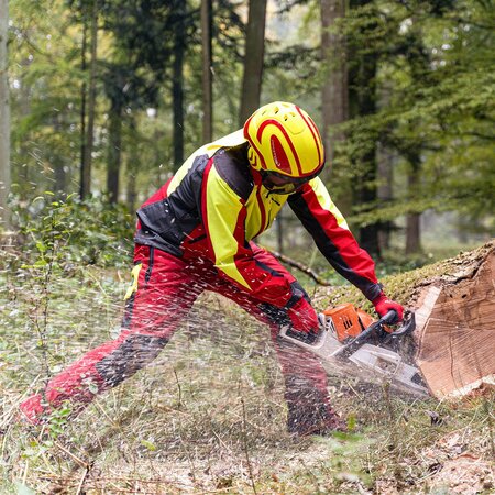 Pfanner Protos Integral ARBORIST Helmet - Orange & Neon Yellow PROTOS-ONY